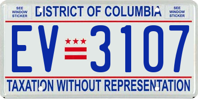 DC license plate EV3107