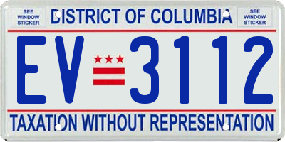 DC license plate EV3112