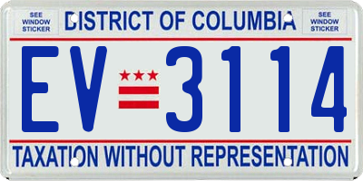 DC license plate EV3114