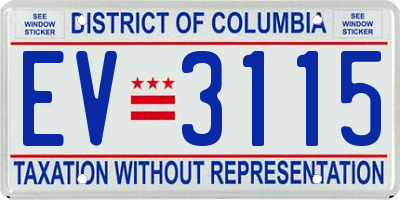 DC license plate EV3115