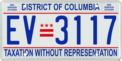 DC license plate EV3117