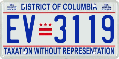 DC license plate EV3119