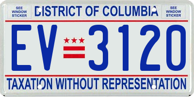 DC license plate EV3120
