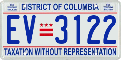 DC license plate EV3122