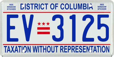 DC license plate EV3125