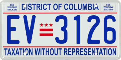 DC license plate EV3126