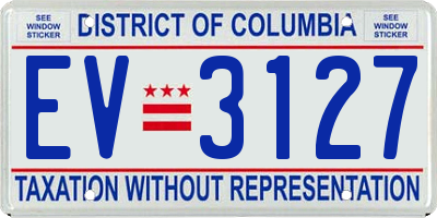 DC license plate EV3127