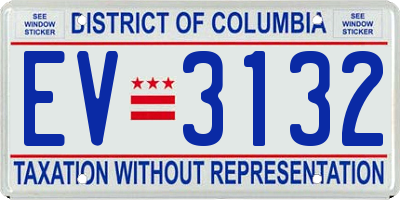 DC license plate EV3132