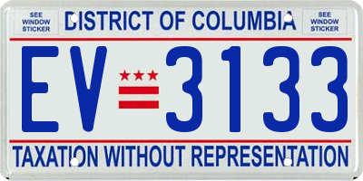 DC license plate EV3133