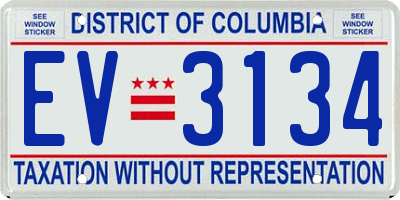 DC license plate EV3134