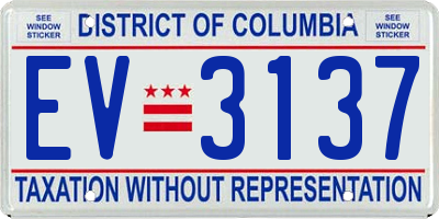 DC license plate EV3137
