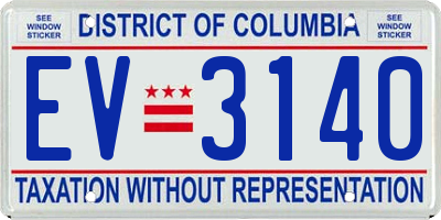 DC license plate EV3140
