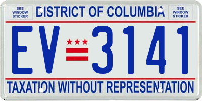 DC license plate EV3141