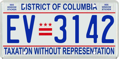 DC license plate EV3142