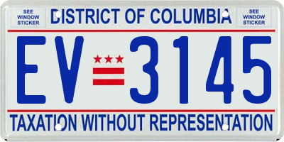 DC license plate EV3145