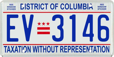 DC license plate EV3146