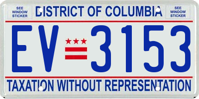 DC license plate EV3153