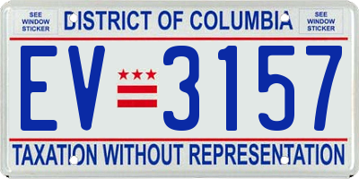 DC license plate EV3157