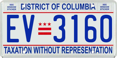 DC license plate EV3160