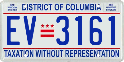DC license plate EV3161