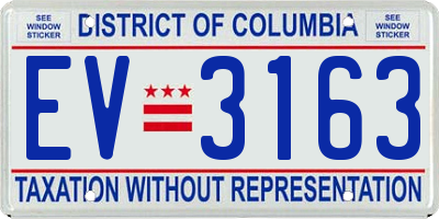 DC license plate EV3163