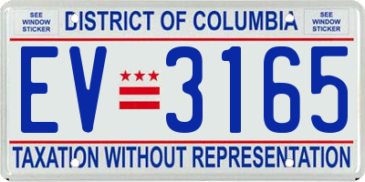 DC license plate EV3165