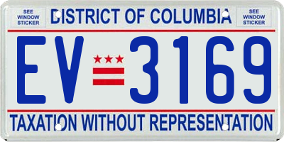 DC license plate EV3169