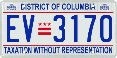 DC license plate EV3170