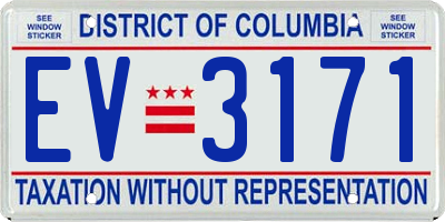 DC license plate EV3171