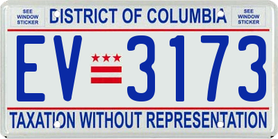 DC license plate EV3173