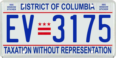 DC license plate EV3175