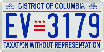 DC license plate EV3179