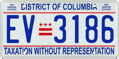 DC license plate EV3186