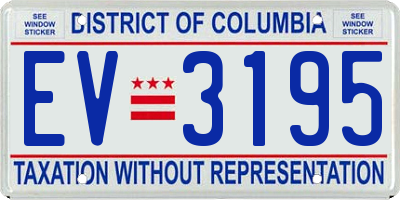 DC license plate EV3195