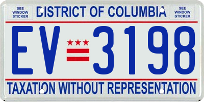 DC license plate EV3198