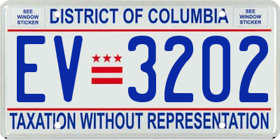 DC license plate EV3202