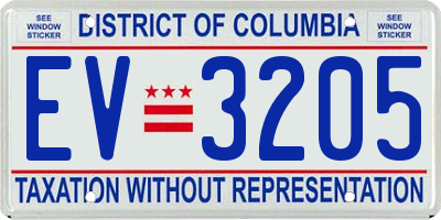 DC license plate EV3205