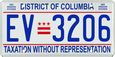 DC license plate EV3206