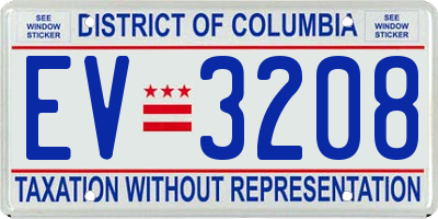 DC license plate EV3208