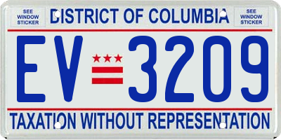 DC license plate EV3209