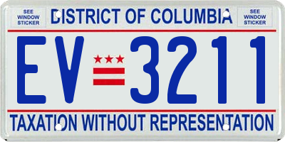 DC license plate EV3211