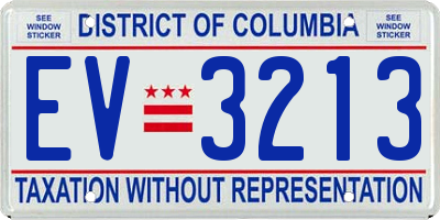 DC license plate EV3213