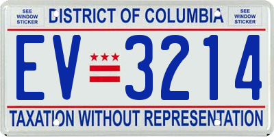 DC license plate EV3214