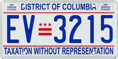 DC license plate EV3215