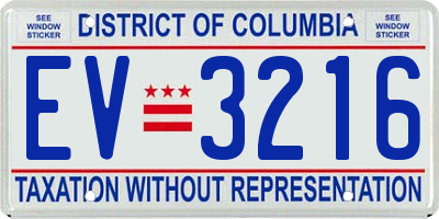 DC license plate EV3216