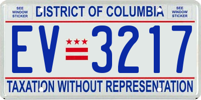 DC license plate EV3217