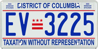 DC license plate EV3225