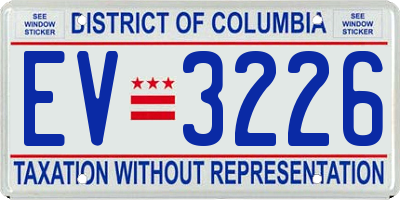 DC license plate EV3226