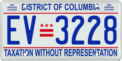 DC license plate EV3228