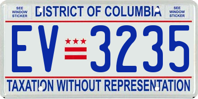 DC license plate EV3235